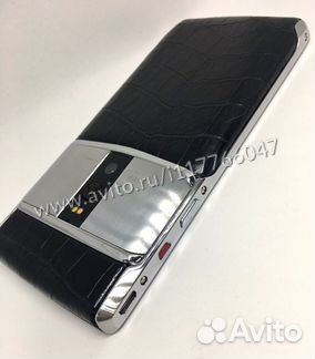 Vertu Signature Touch Jet Steel Alligator Верту