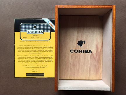 Коробка Куба Сигары Cohiba Talismn E.L 2017