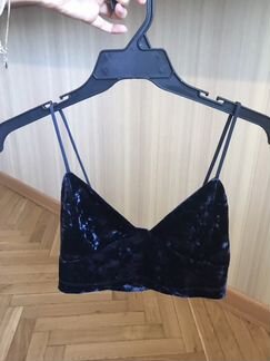 Новый бархатный топ zara