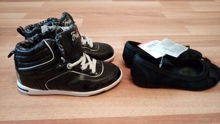 Новые Ботинки/туфли zara/Зара р.24-25