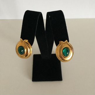 Серьги клипсы fendi оригинал винтаж