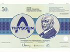 Германия, акция Thyssen AG (промышленный концерн)