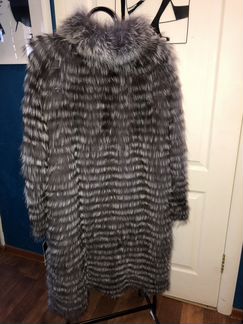 Шуба пальто из чернобурки AnnaVerdi 58/62