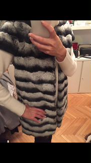 Жилетка кролик-рекс (под шиншилу)