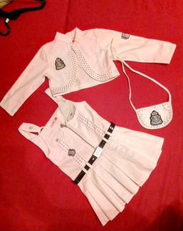 Комплект платье на девочку тройка