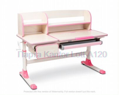 Растущая Парта А120 роз +секретер +Лампа (Тайвань)