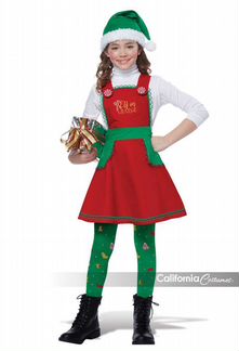 Костюм California Costumes Эльфочка Санты, S-M, 6-10 лет (11-16816-S/M)