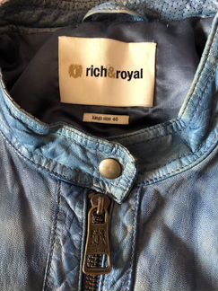 Мужская кожаная куртка Rich & Royal