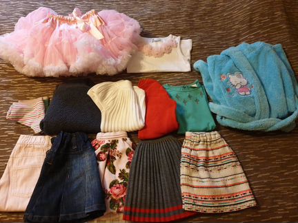 Пакетом наряды д.д 116 см Zara, маза и др. юбки +к