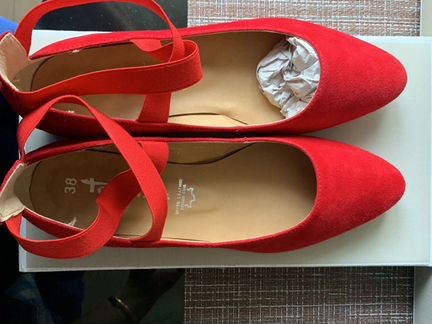 Туфли замшевые, новые, 38 размер Tamaris