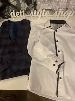 Школьный костюм синий