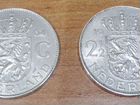 Монета Нидерланды 2 1/2 гульдена, серебро