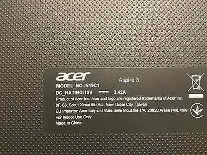 Acer n19c1 характеристики. Acer aspire 3 n19c1. Acer a315-34. ноутбук acer extensa ex2519. Acer aspire v3 572g.