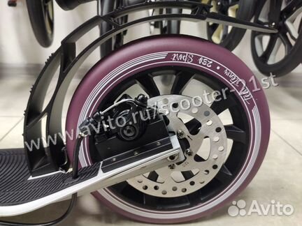 Самокат с дисковым тормозом