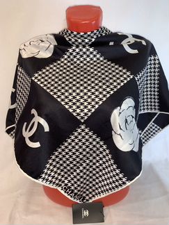 Шелковый платок Шанель/Chanel шёлк новый 90/90
