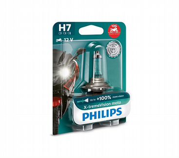 Галогеновые лампы philips H7 visionplus, xtreme v