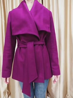 Пальто розовое осень/весна, размер 44-46