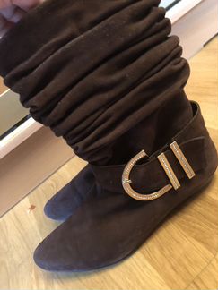 Сапоги замшевые 38 размер