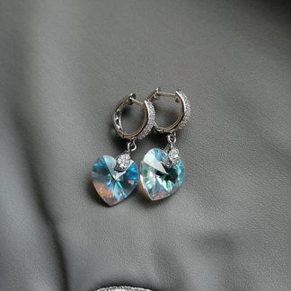 Серьги с кристаллами Swarovski (ручная работа)