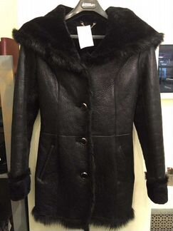 Дубленка короткая чёрная р-рxs