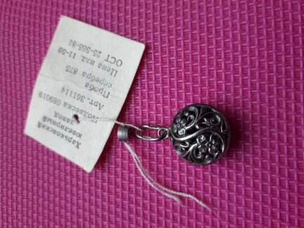 Серебряная подвеска из СССР, новая, 875