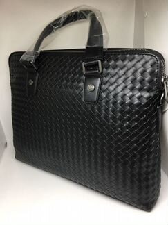 Мужской кожаный портфель Bottega Veneta