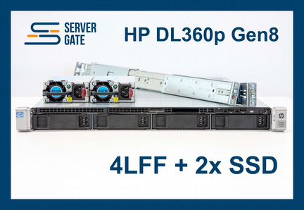 HP DL360p G8 4LFF 2x E5-2697V2 512 GB