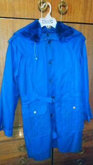 Пальто пихора для мальчика мех кролик