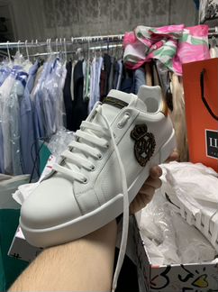 Кроссовки белые Dolce&Gabbana