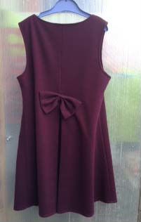 Сарафан школьный бордовый