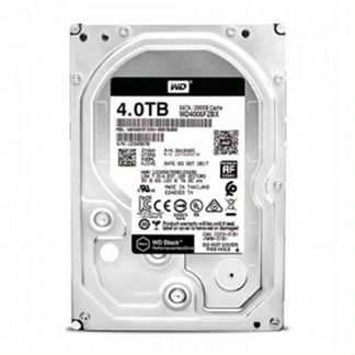 Жесткий диск HDD 4.0Tb Western Digital SATA-III, 256Mb, 7200rpm, Black WD4005fzbx