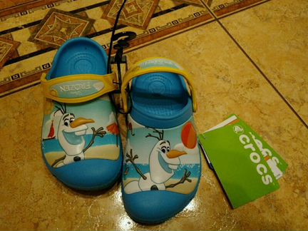 Кроксы crocs детские Холодное сердце, Олаф, с10-11
