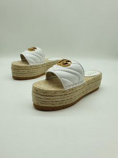 Сабо Гуччи Gucci женские эспадрильи с логотипом