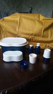 Набор tupperware :хлебница, масленка,солонка и др