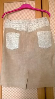 Юбка из натуральной замши