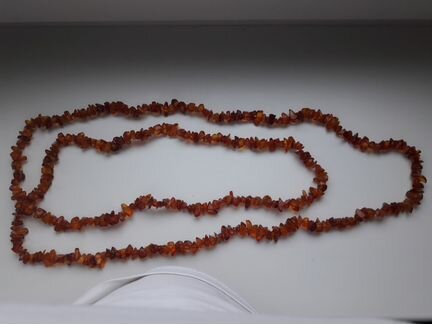 Янтарные винтажные бусы 1972 г