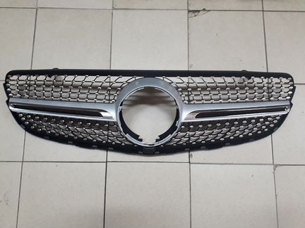 Решетка Diamond Sport Mercedes GLC серебро камера