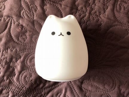 Силиконовый светильник Кот