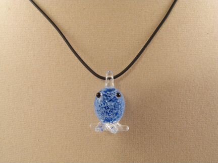 Подвеска Синий осьминожка (лэмпворк)