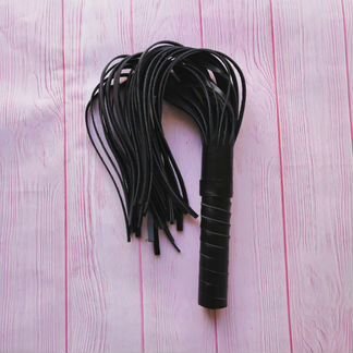 Плетка флоггер из натуральной кожи ошейник наручни